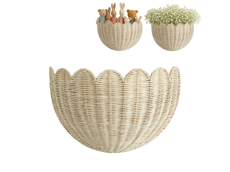 アフリカンバスケットウォールデコアート ベッドルーム用ボーホーブラックアンドホワイトホーム