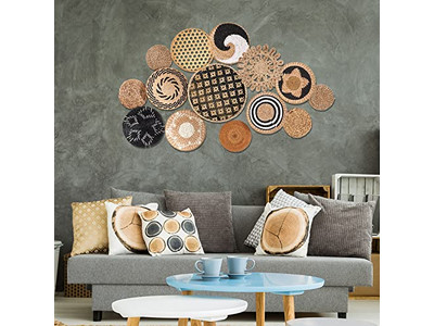 ボヘミアンデコベッドルームアフリカンパターンウォールボヘミアンキッチン収納