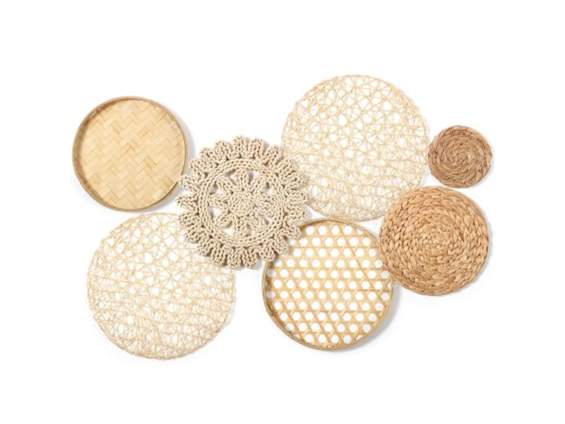 コースタルウォールデコホームラスティッククリアランスウィッカーデコレーションバンブー