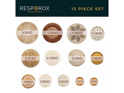 ボヘミアンキッチンウォールデコ モダンサウスウェスト12バスケットセット