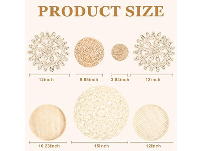 マクラメウォールアートデコレーションボヘミアンデコカラフルボヘミアインテリア